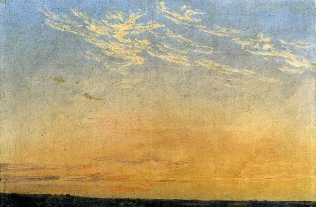 Caspar David Friedrich Evening oil painting image